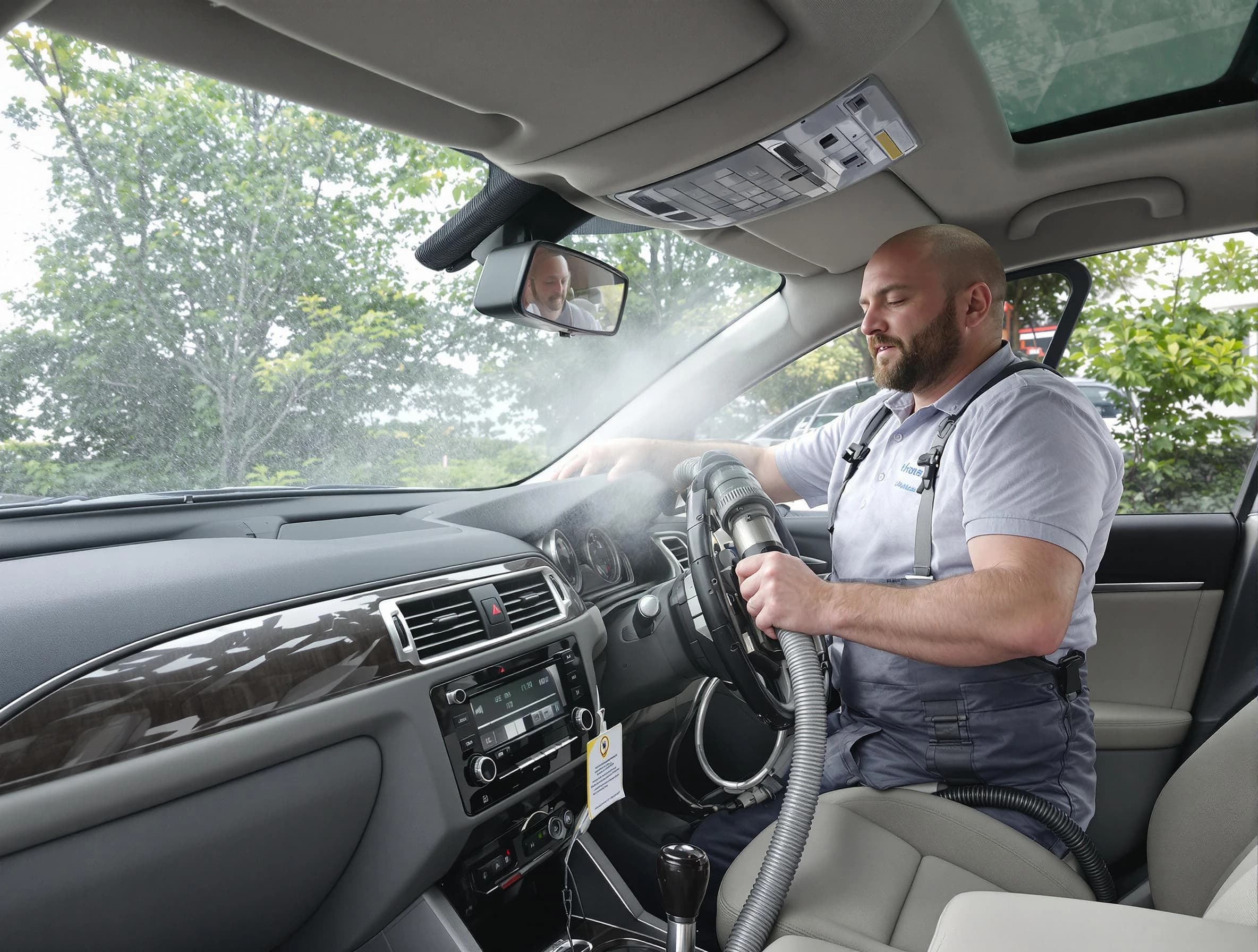 Carnegie Air Duct Cleaning specialist performing professional car duct cleaning in Carnegie