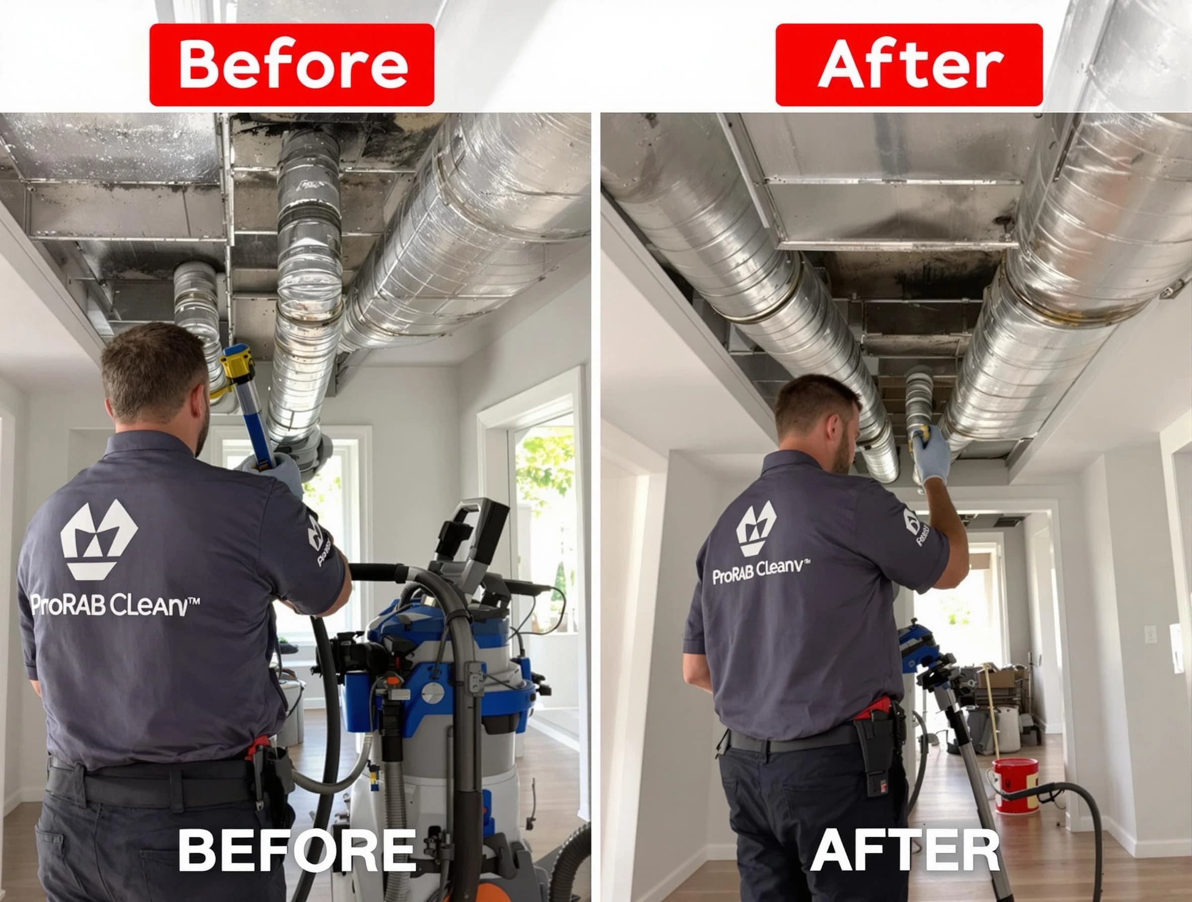 Carnegie Air Duct Cleaning expert performing thorough residential duct cleaning in a Carnegie home