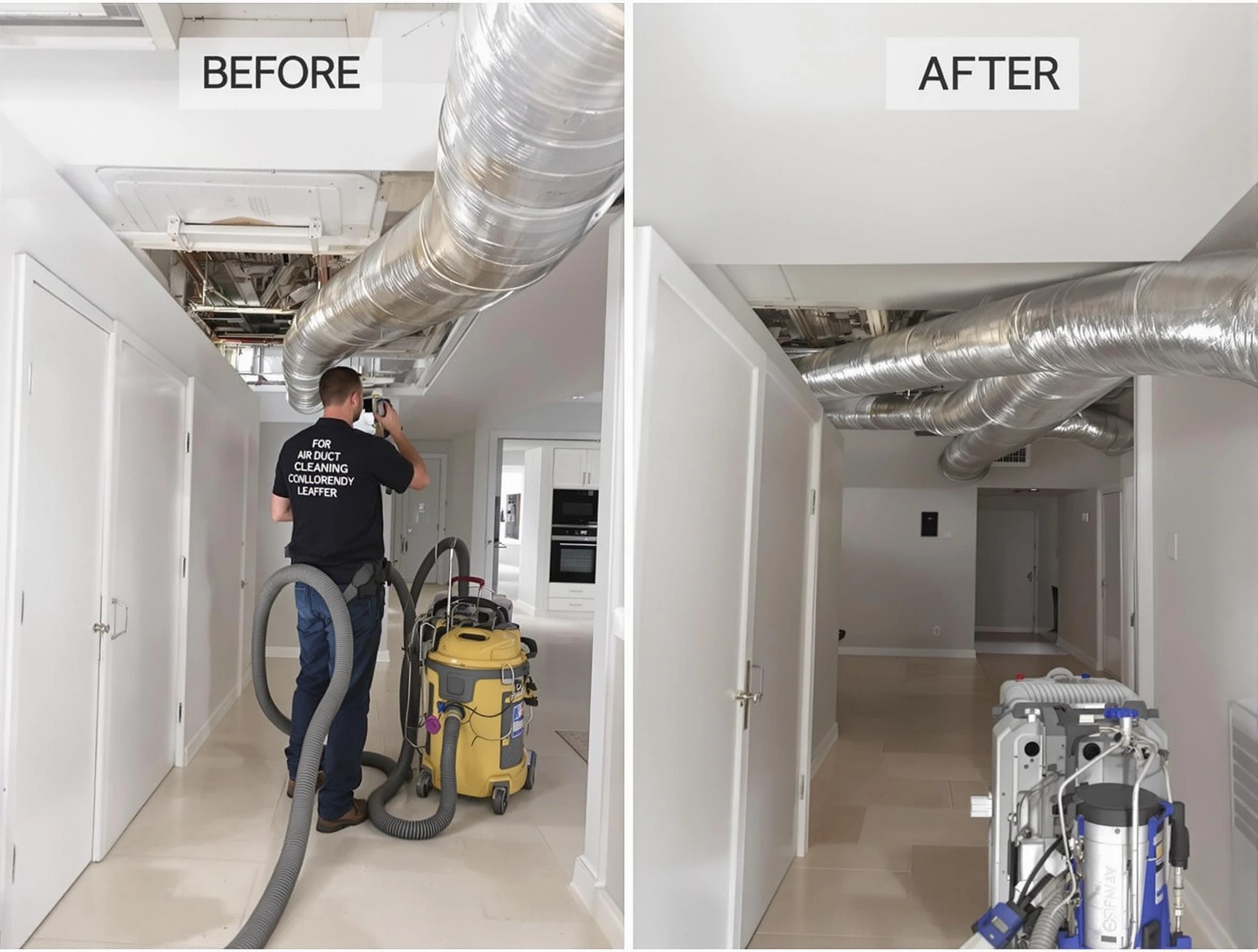 Carnegie Air Duct Cleaning professional performing thorough air duct cleaning in Carnegie
