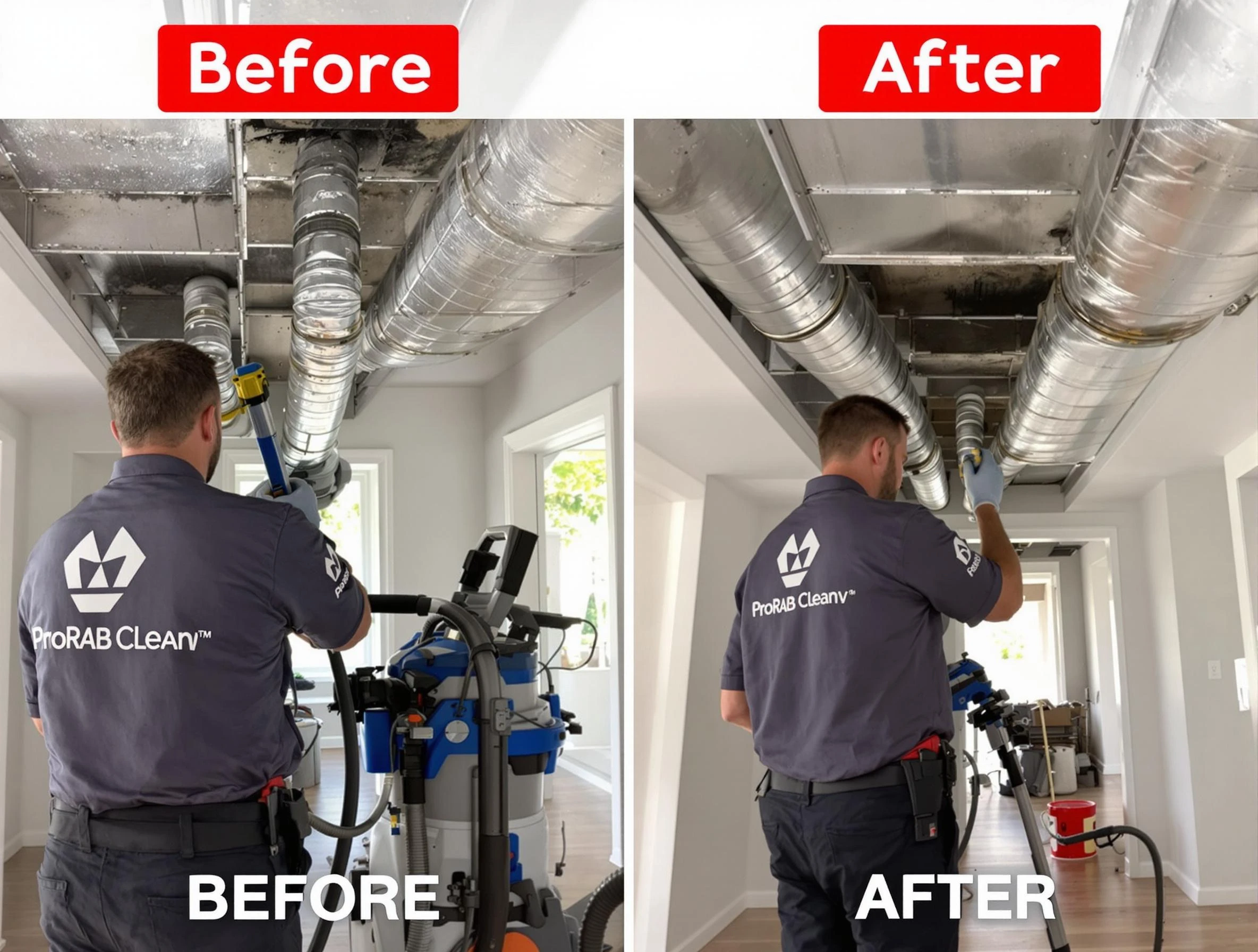 Carnegie Air Duct Cleaning expert performing thorough residential duct cleaning in a Carnegie home